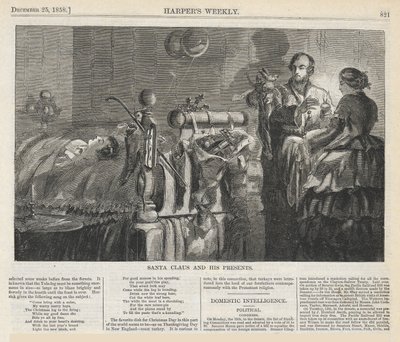 Santa Claus a jeho dárky od Harpera od Winslow Homer