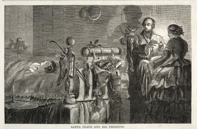 Santa Claus a jeho dárky, 1858. od Winslow Homer