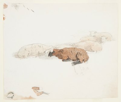 Ovce odpočívá od Winslow Homer