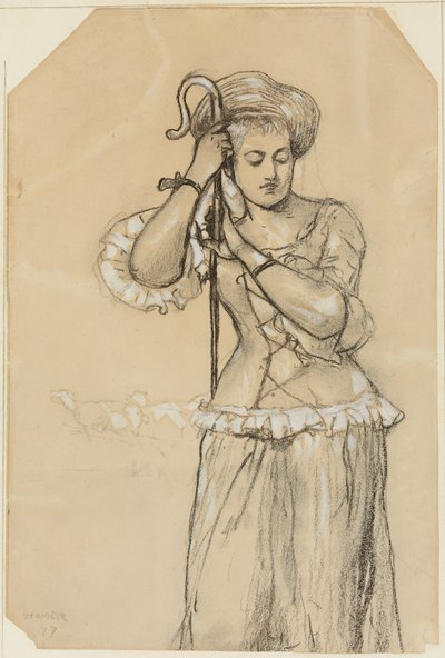 Pastýřka, 1877 od Winslow Homer