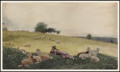 Pastýřka z Houghton Farm, 1878 od Winslow Homer