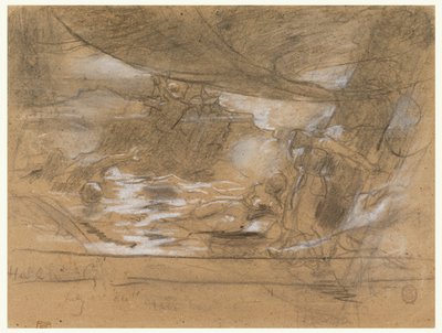 Lodní paluba se dvěma ženami přivázanými ke stožáru od Winslow Homer