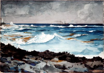 Shore and Surf, Nassau od Winslow Homer