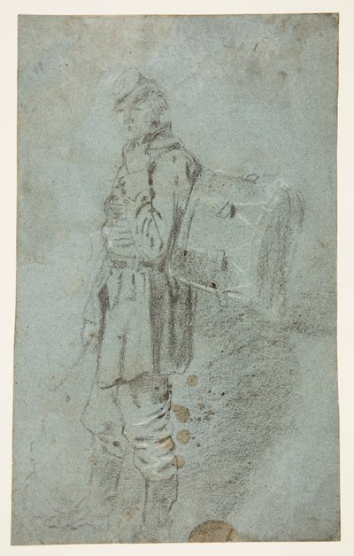 Boční pohled na bubeníka od Winslow Homer
