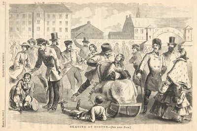 Bruslení v Bostonu, od Harper od Winslow Homer