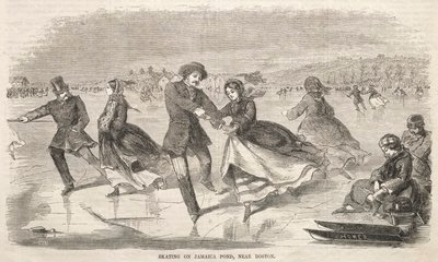 Bruslení na rybníku Jamaica nedaleko Bostonu od Winslow Homer