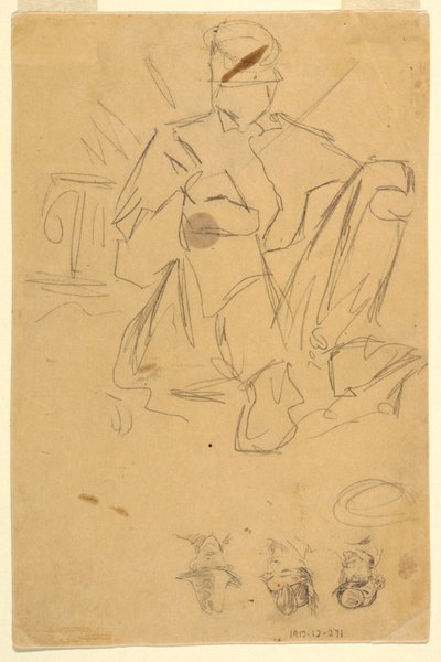 Náčrtky armádních táborů od Winslow Homer