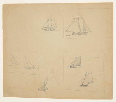 Náčrtky plachetnic od Winslow Homer