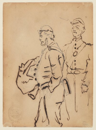 Náčrtky vojáků od Winslow Homer