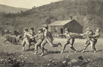 Prásknutí bičem (dřevoryt) od Winslow Homer