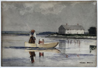 Spearing Eels, konec 19. století. od Winslow Homer