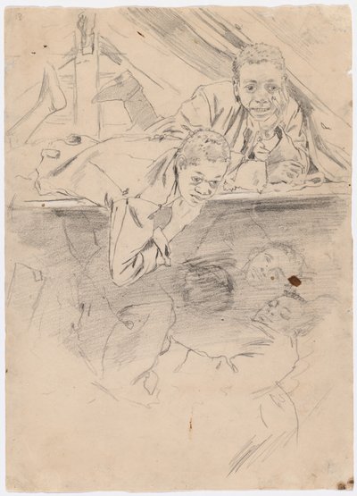 Studie pro armádní boty [verso], 1865. od Winslow Homer