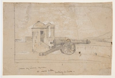Studie na "Searchlight, vstup do přístavu, Santiago de Cuba" od Winslow Homer