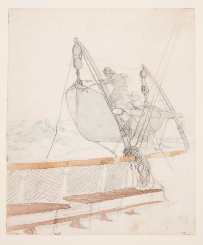 Studie na "Signál tísně" od Winslow Homer