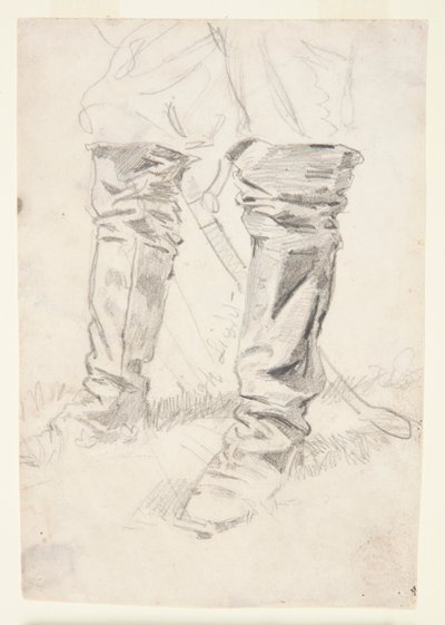 Studie jezdeckých důstojnických bot od Winslow Homer