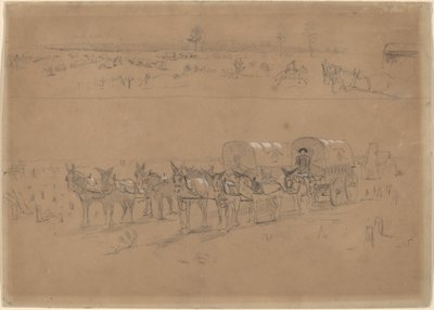 Zásobovací vlak, 1864. od Winslow Homer
