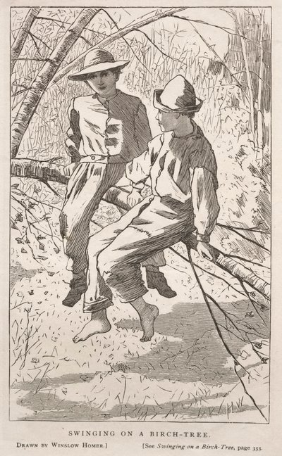 Houpání v bříze, 1867. od Winslow Homer