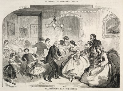 Den díkůvzdání - Tanec, 1858. od Winslow Homer