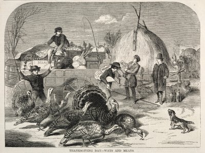 Den díkůvzdání - Prostředky a způsoby od Winslow Homer