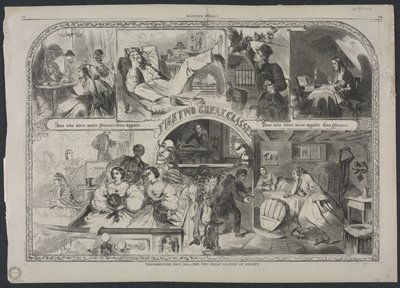 Den díkůvzdání, rok 1860 – Dvě velké společenské třídy od Winslow Homer