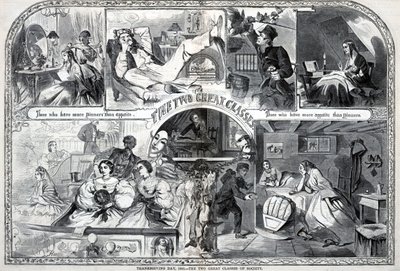Den díkůvzdání, 1860, Dvě velké třídy společnosti, z Harper