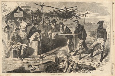 Den díkůvzdání v táboře, od Harpera od Winslow Homer