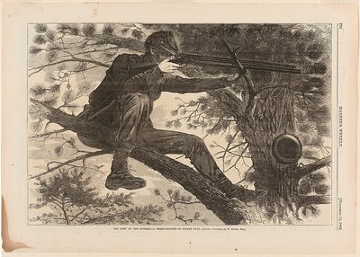 Armáda Potomacu - ostrostřelec na piketu od Winslow Homer
