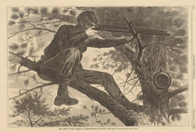 Armáda Potomac - Ostrý střelec na Piket Duty, 1862. od Winslow Homer