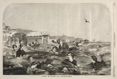 The Baths at Newport, 1858. od Winslow Homer