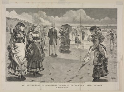 Pláž u Long Branch od Winslow Homer
