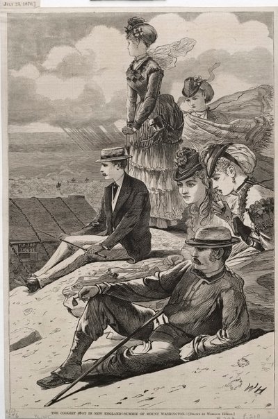 Nejchladnější místo v Nové Anglii - Summit Mount Washington, 1870. od Winslow Homer