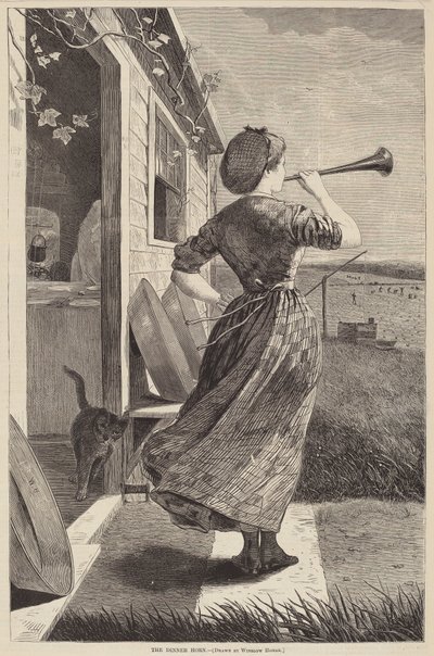 Dinner Horn, 1870. od Winslow Homer