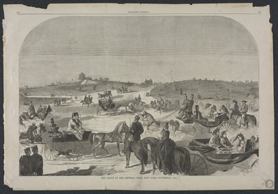 Projížďka v Central Parku, New York, září 1860 od Winslow Homer