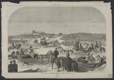 The Drive v Central Parku, New York, září 1860, 1860. od Winslow Homer