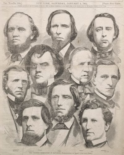 Gruzínská delegace v Kongresu, 1861. od Winslow Homer