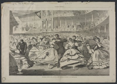 Velký ruský ples na Hudební akademii, 5. listopadu 1863 od Winslow Homer