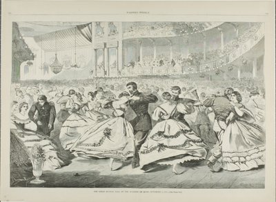Velký ruský ples na Hudební akademii, 5. listopadu 1863 od Winslow Homer