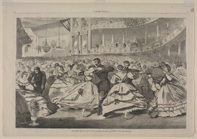 Velký ruský ples v Hudební akademii, 5. listopadu 1863 od Winslow Homer