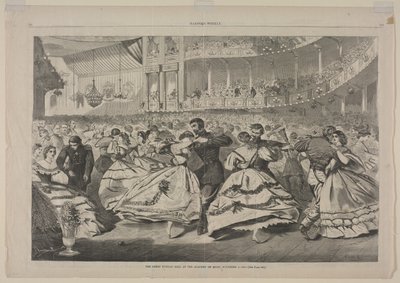 Velký ruský ples na Akademii hudby, 5. listopadu 1863, 1863. od Winslow Homer