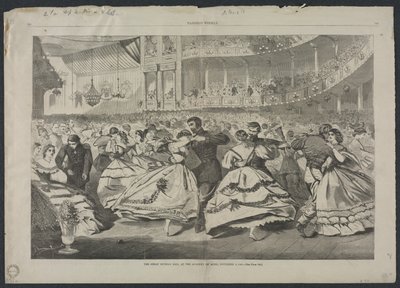 Velký ruský ples na Akademii hudby, 5. listopadu 1863, 1863. od Winslow Homer