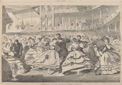 Velký ruský ples na Akademii hudby, 5. listopadu 1863, vydáno 1863. od Winslow Homer