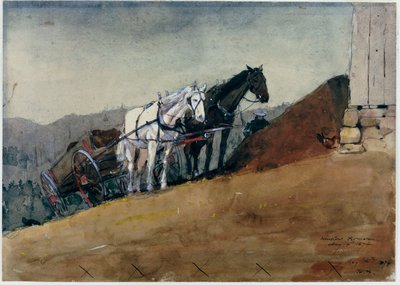The Hilltop Barn - Houghton Farm, 1874 od Winslow Homer