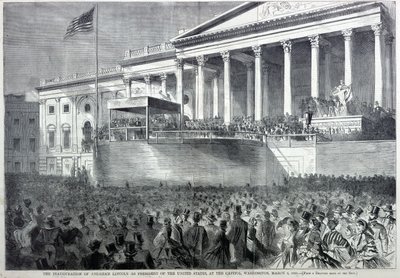 Inaugurace Abrahama Lincolna prezidentem, z Harper