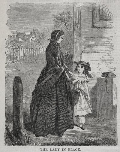 Dáma v černém, 1860. od Winslow Homer