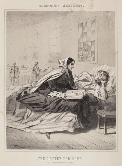 Dopis pro náčrtky domácí kampaně. od Winslow Homer