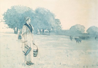 The Milkmaid, 1875 od Winslow Homer