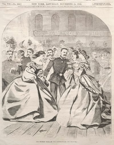 Ruský bál - Ve večeřadle od Winslow Homer