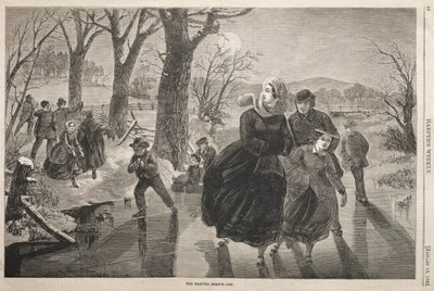 Bruslařská sezóna - 1862 od Winslow Homer