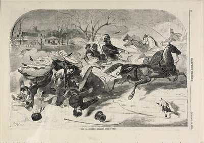 Sáňkařská sezóna - rozruch od Winslow Homer