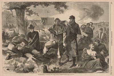 Chirurg při práci vzadu během zásnuby, od Harper od Winslow Homer